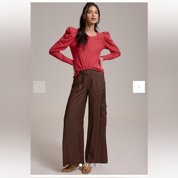 Nation LTD Romy Puff-Sleeve Top - Picture 1 of 4